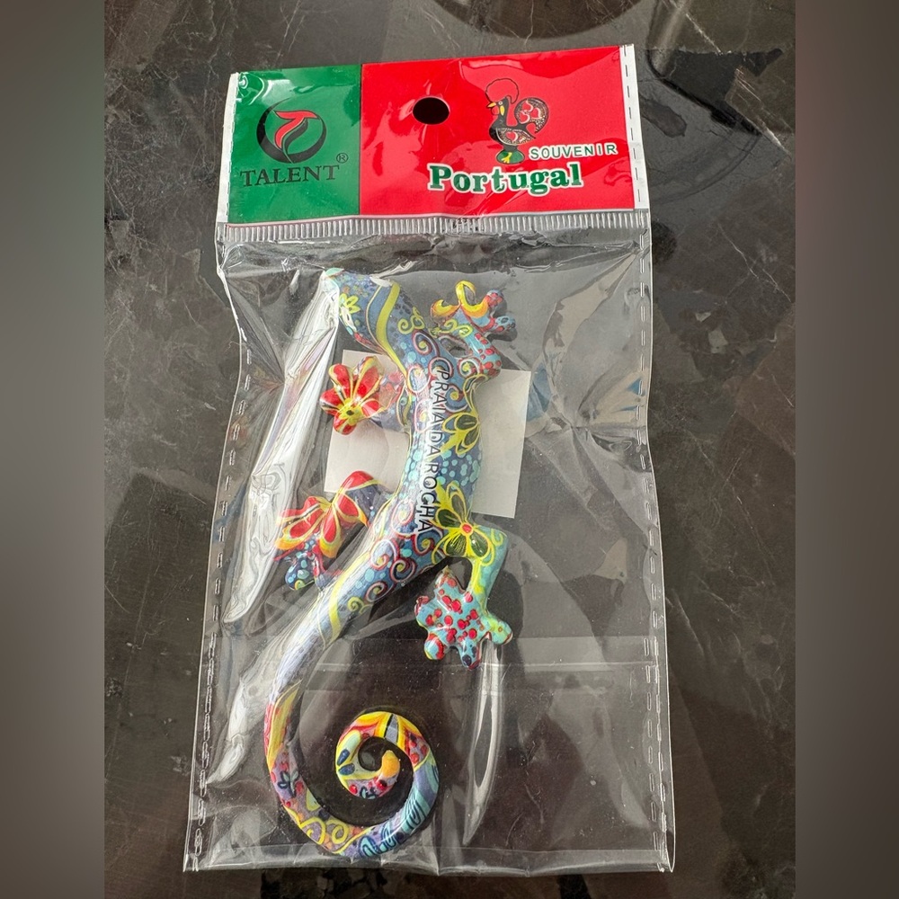 Portugal souvenir Multicolor Decorative Gecko Fridge Magnet